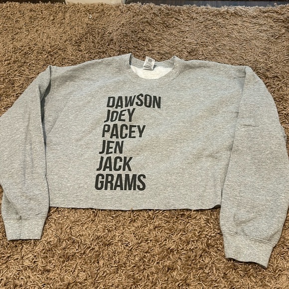 Tops - Dawson’s Creek Inspired Cut Off Sweatshirt